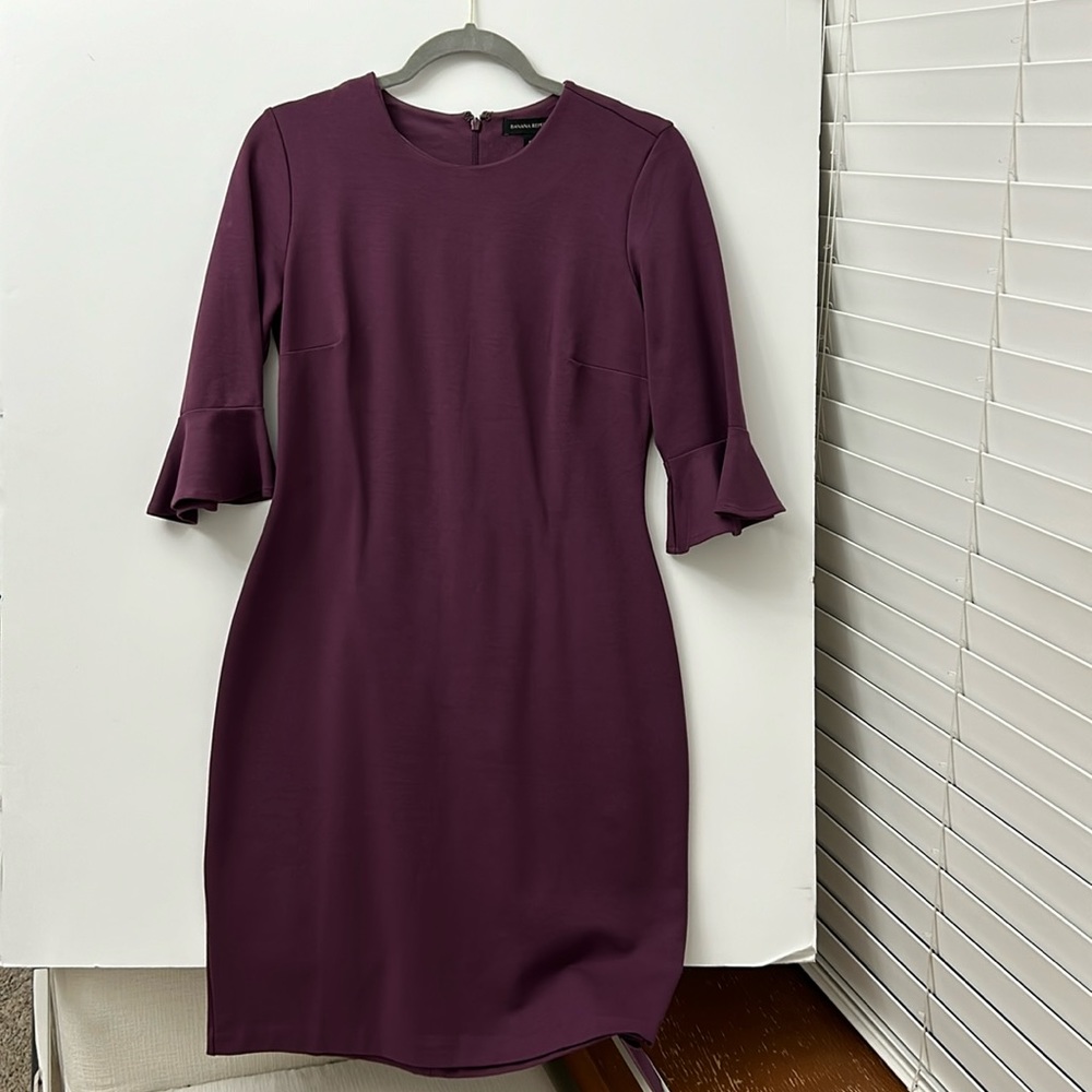 Banana republic deep purple dress